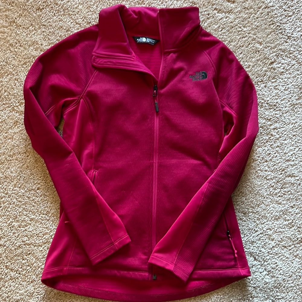 North face Womens Medium full zip jacket red